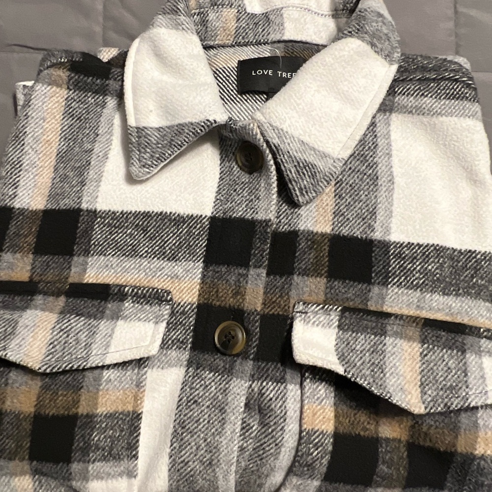 Love Tree Women’s Heavy Shirt Coat /Shacket - Picture 13 of 16